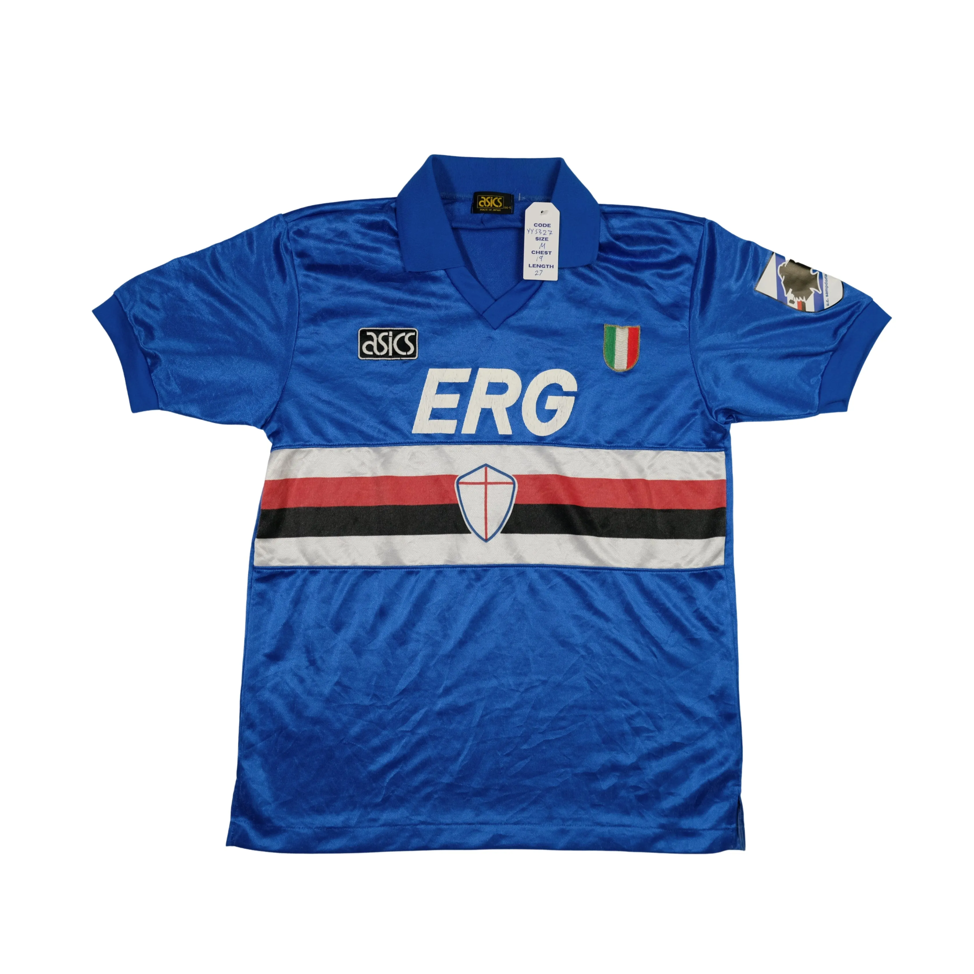 Sampdoria Original Asics 1993/1994 Home Vintage Football Shirt Medium