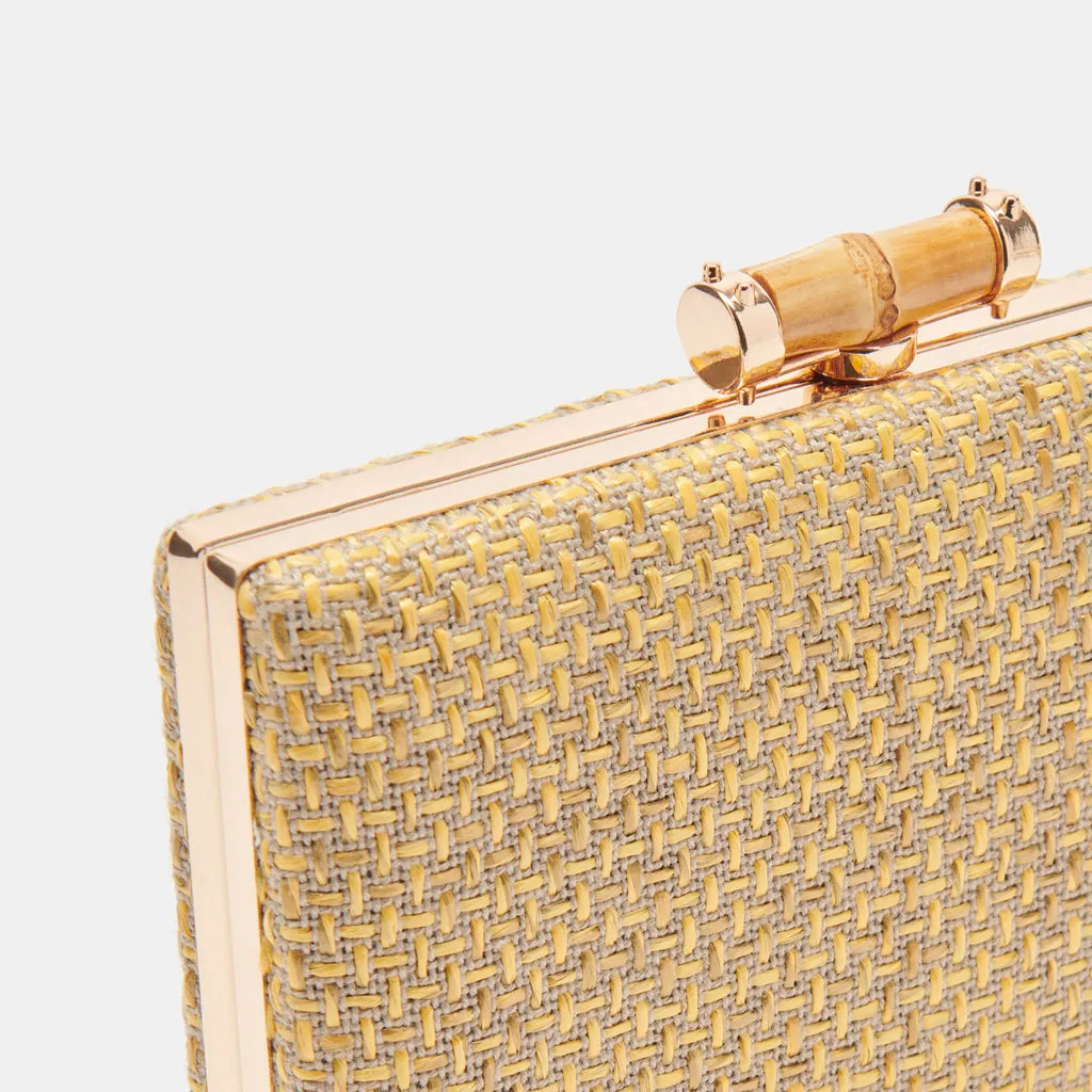 SANDY CLUTCH NATURAL WOVEN– Dolce Vita 6964321583170