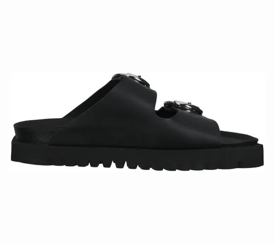SANSIBAR women's mules from Spain with double straps 1096224 black