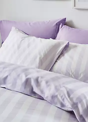 Sassy B Lilac Stripe Tease Duvet Cover Set | Kaleidoscope