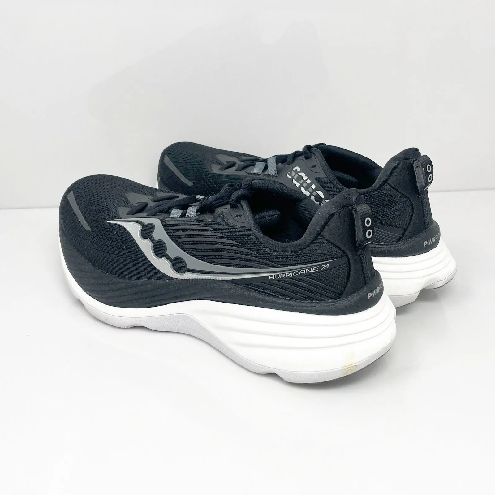 Saucony Womens Hurricane 24 S10933-100 Black Running Shoes Sneakers Size 9.5