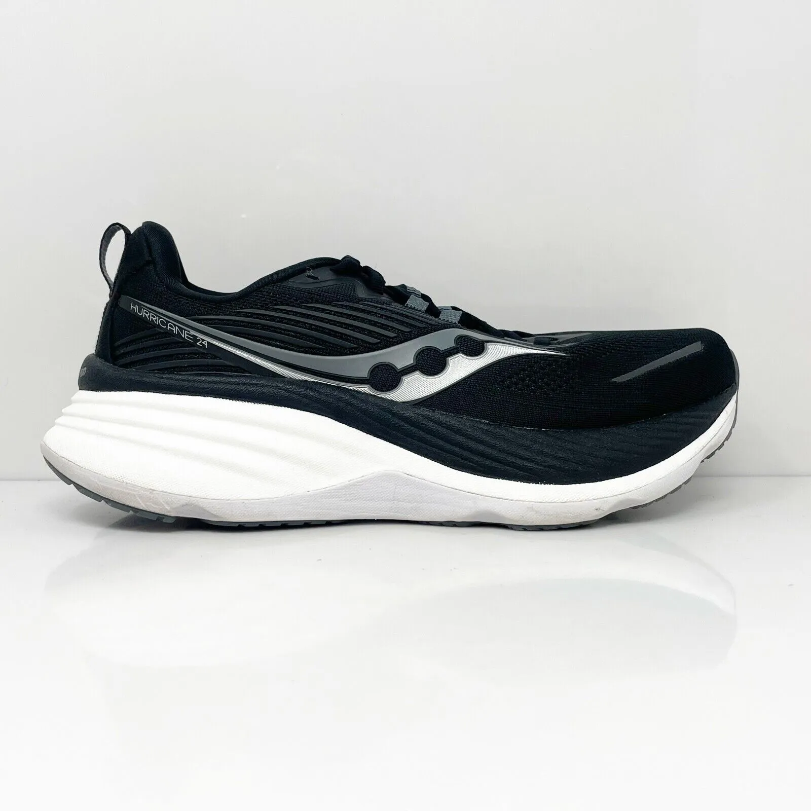 Saucony Womens Hurricane 24 S10933-100 Black Running Shoes Sneakers Size 9.5