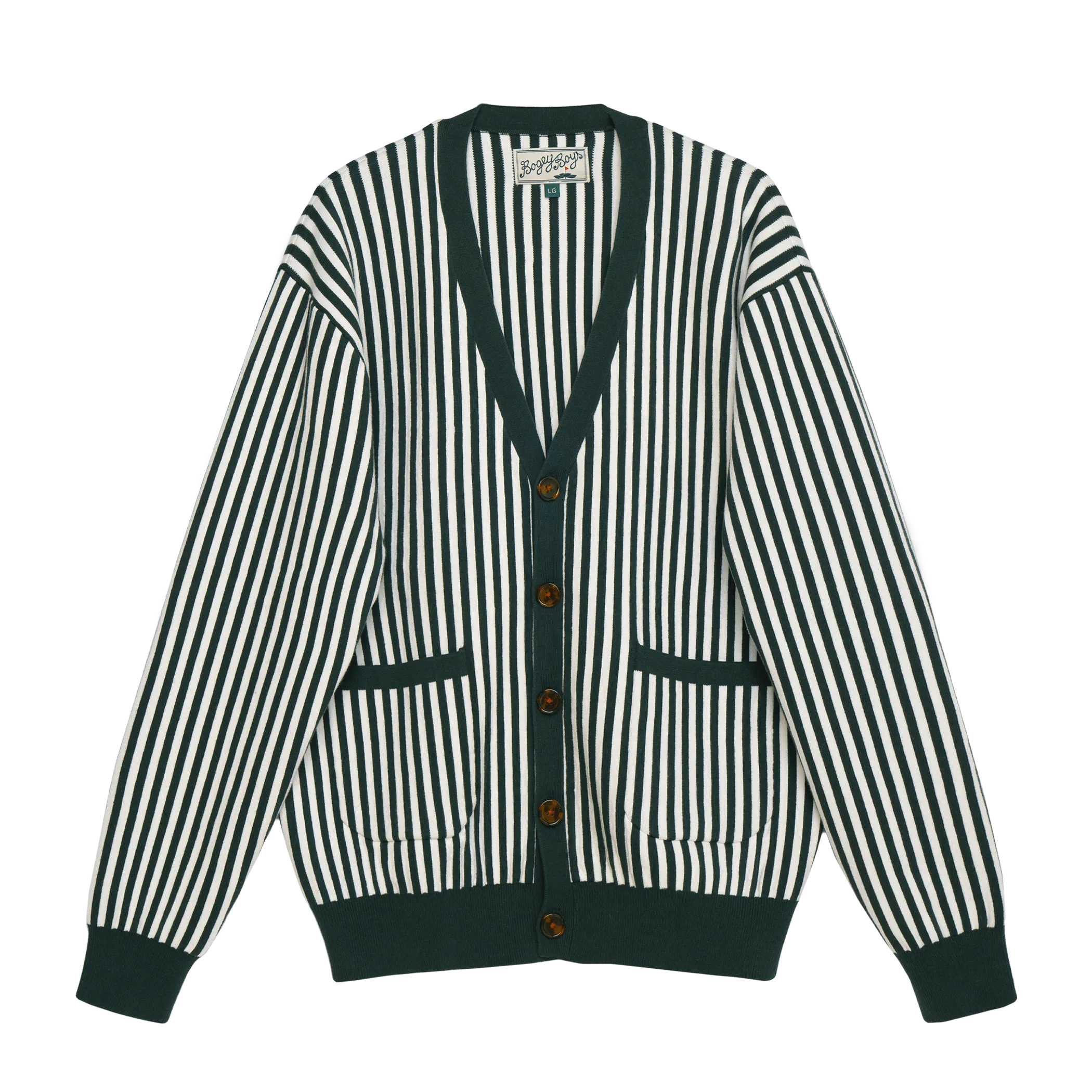 Seeing Stripes Cardigan - Green