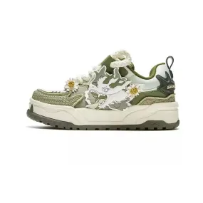 Sen-Dragon Green Sneakers