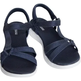 SKECHERS Womens On The Go 600 Brilliancy Sandals Navy/White