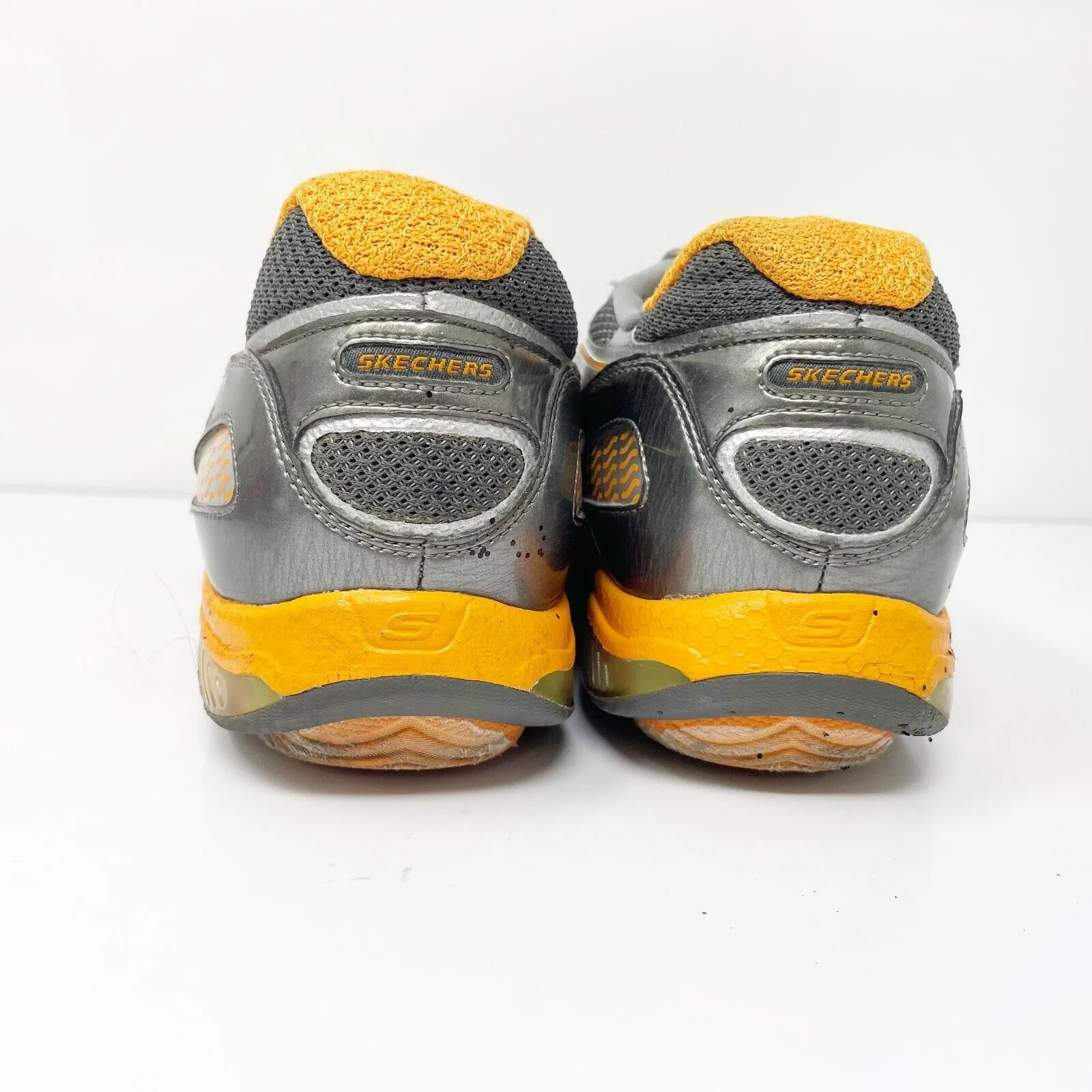 Skechers Womens Shaps Ups Toners 13003 Gray Running Shoes Sneakers Size 8