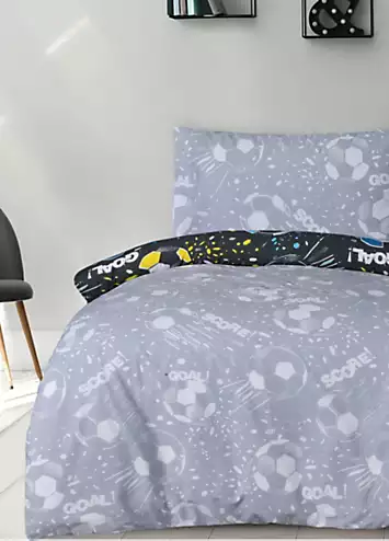 Sleepdown Kids Football Goal Duvet Cover Set | Kaleidoscope