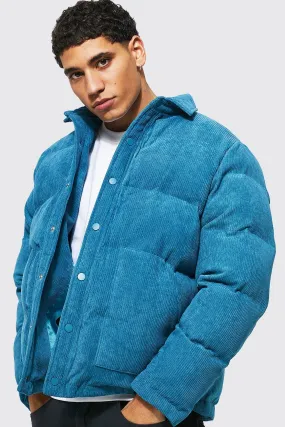 Smart Cord Puffer With Harrington Collar