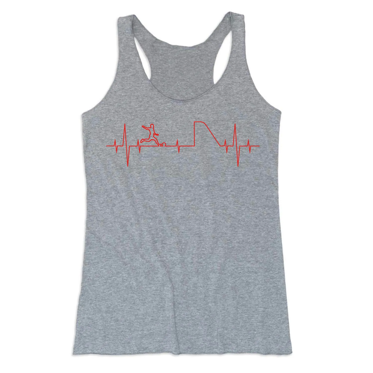 Soccer Women's Everyday Tank Top - Soccer Heartbeat 