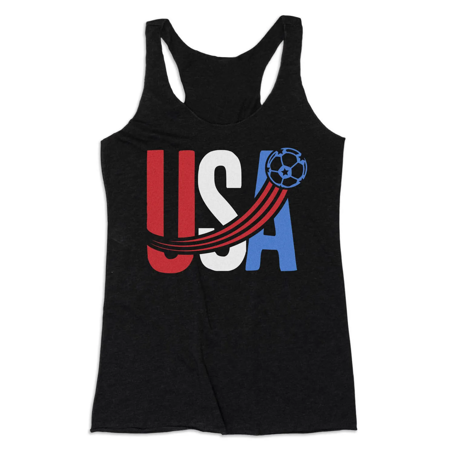 Soccer Women's Everyday Tank Top - USA Patriotic 