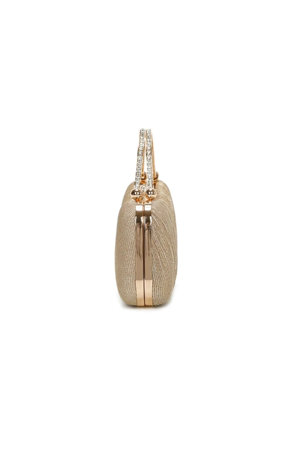 Sparkle Clutch Diamante Handle in Gold