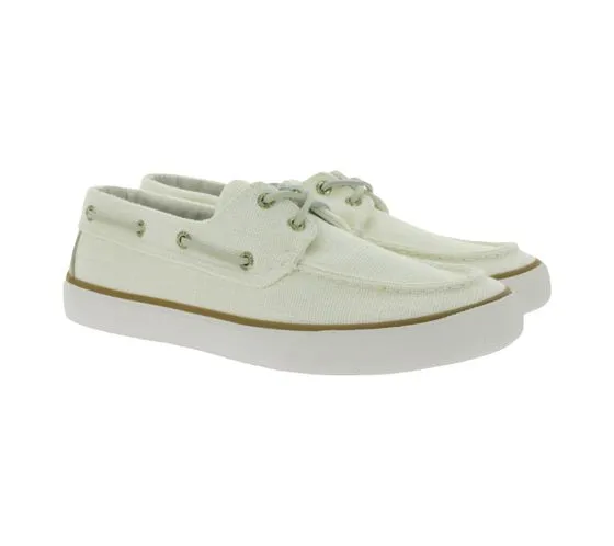 SPERRY Bahama Striper SC men s canvas sneakers with wave siping technology black, blue or beige