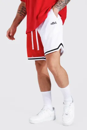 Spliced Offcl Mesh Basketball Tape Shorts