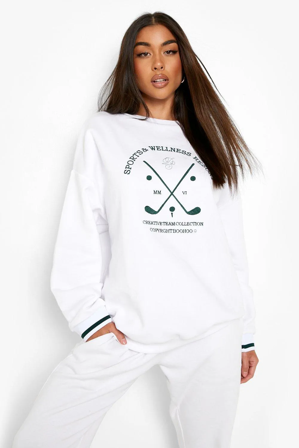 Sport & Wellness Embroidered Golf Sweatshirt