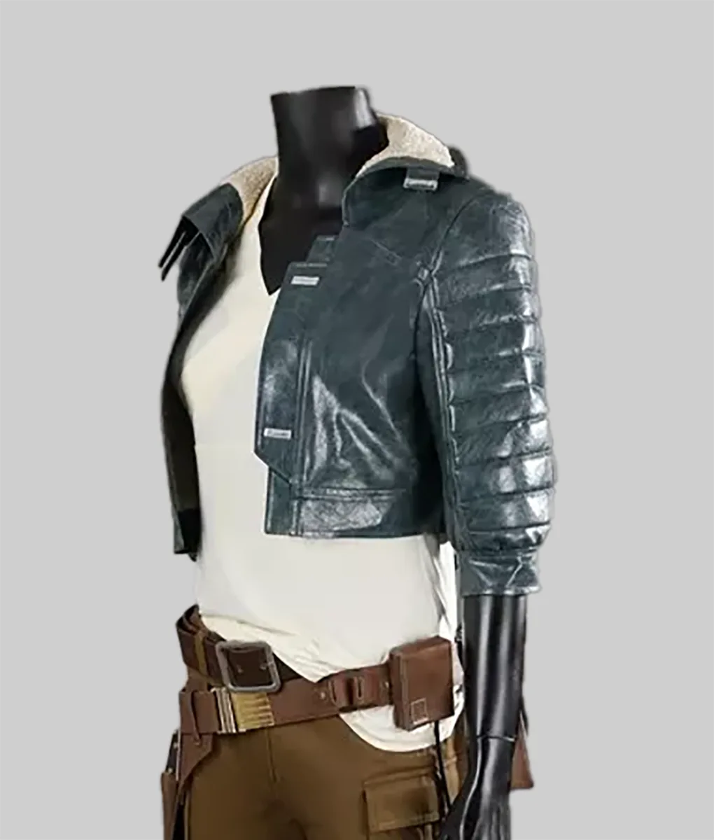 Star Wars Outlaws Kay Vess Cropped Leather Jacket | TLC UK