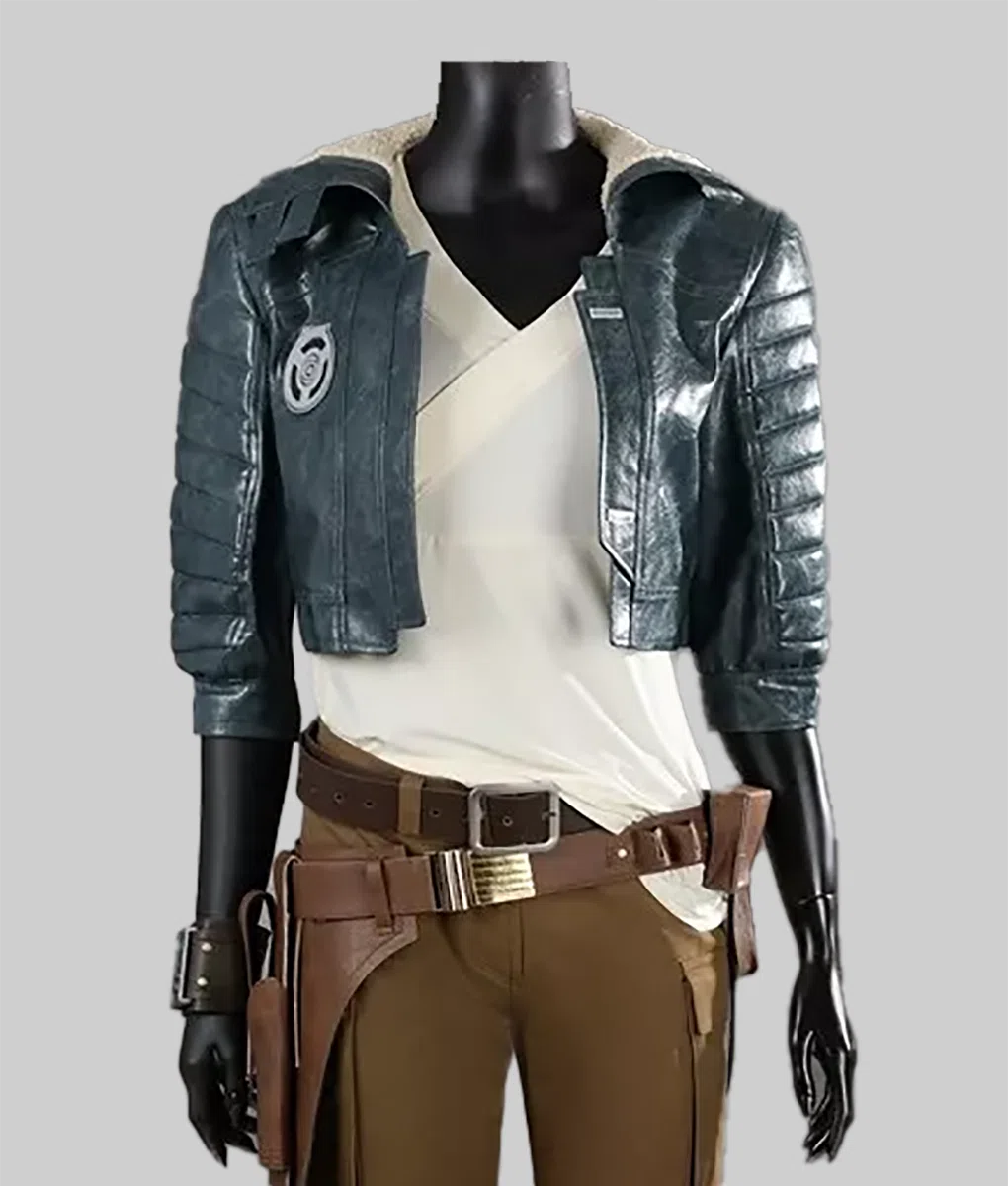 Star Wars Outlaws Kay Vess Cropped Leather Jacket | TLC UK