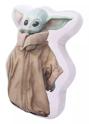 Star Wars The Mandalorian Grogu Baby Yoda 40cm Shaped Cushion | Kaleidoscope