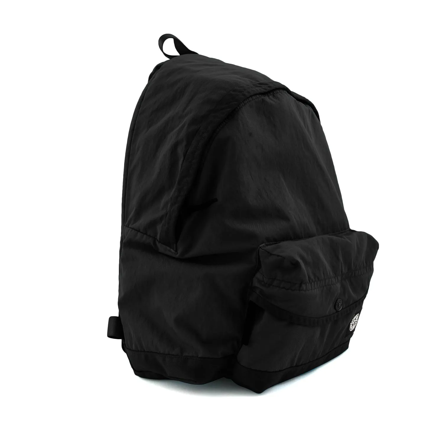 Stone Island Black Compass Rose Patch Backpack