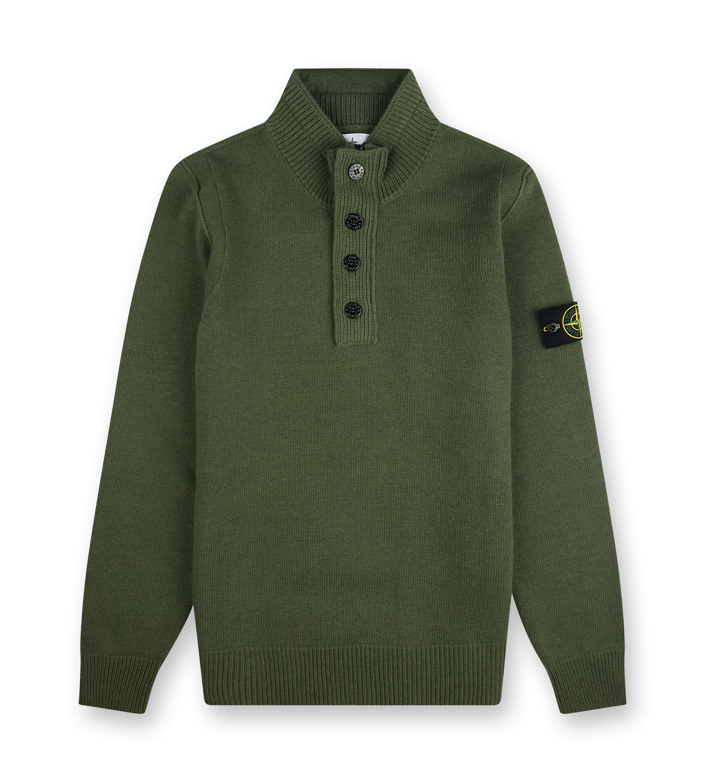 Stone Island    Green Knit Sweater