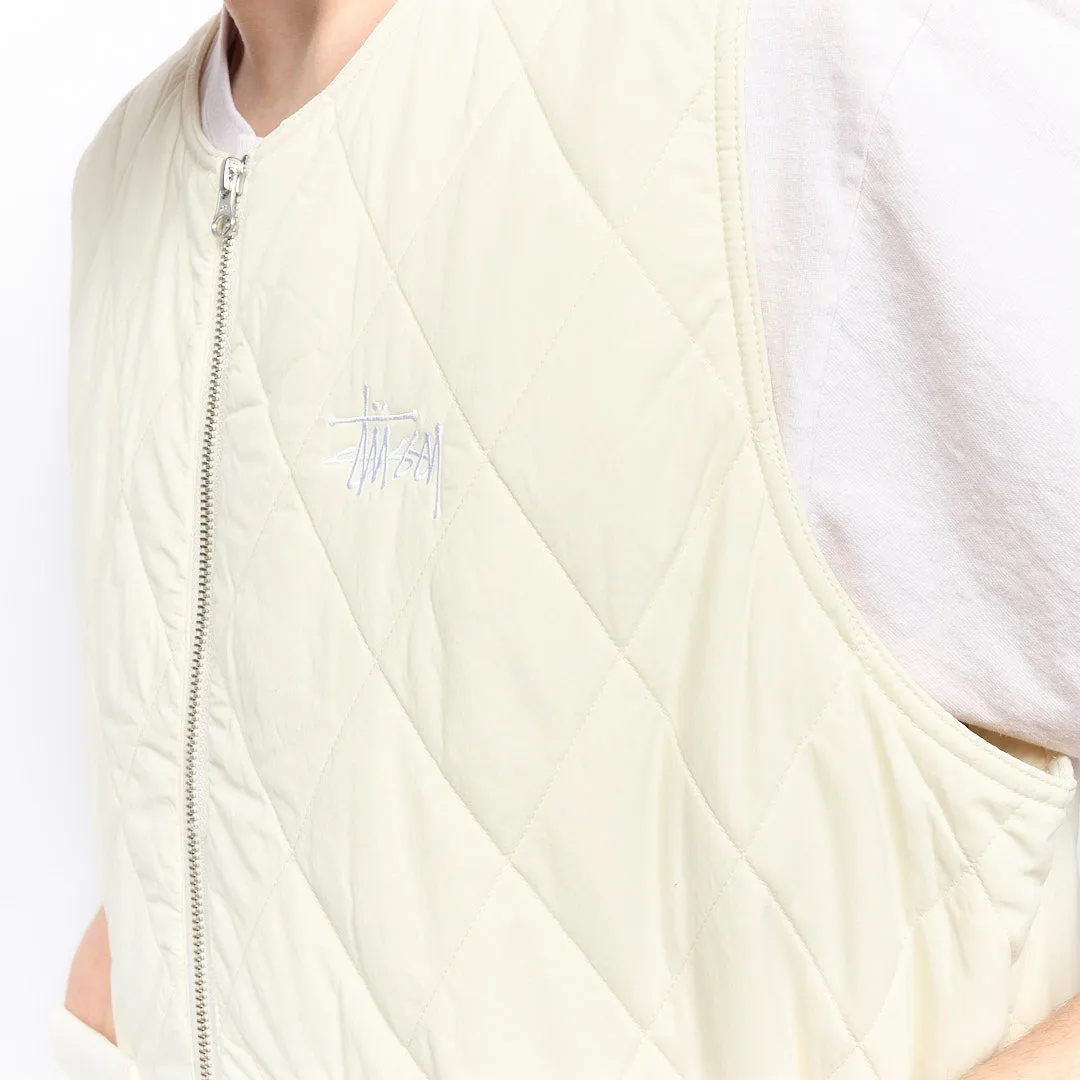 Stussy - Diamond Quilted Vest (Cream)