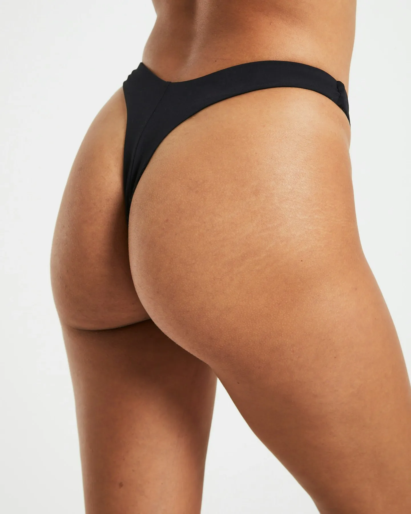 Subtitled Thong Bikini Bottoms - Black | SurfStitch