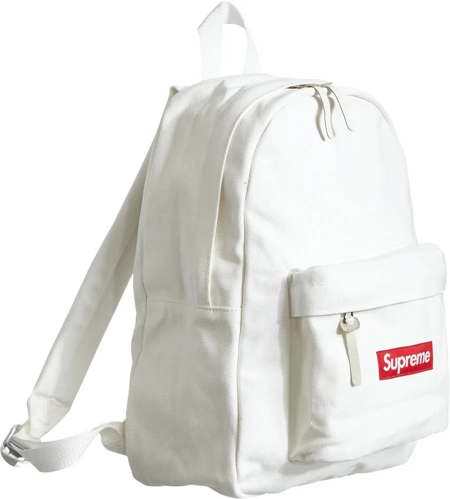 Supreme Canvas Backpack White