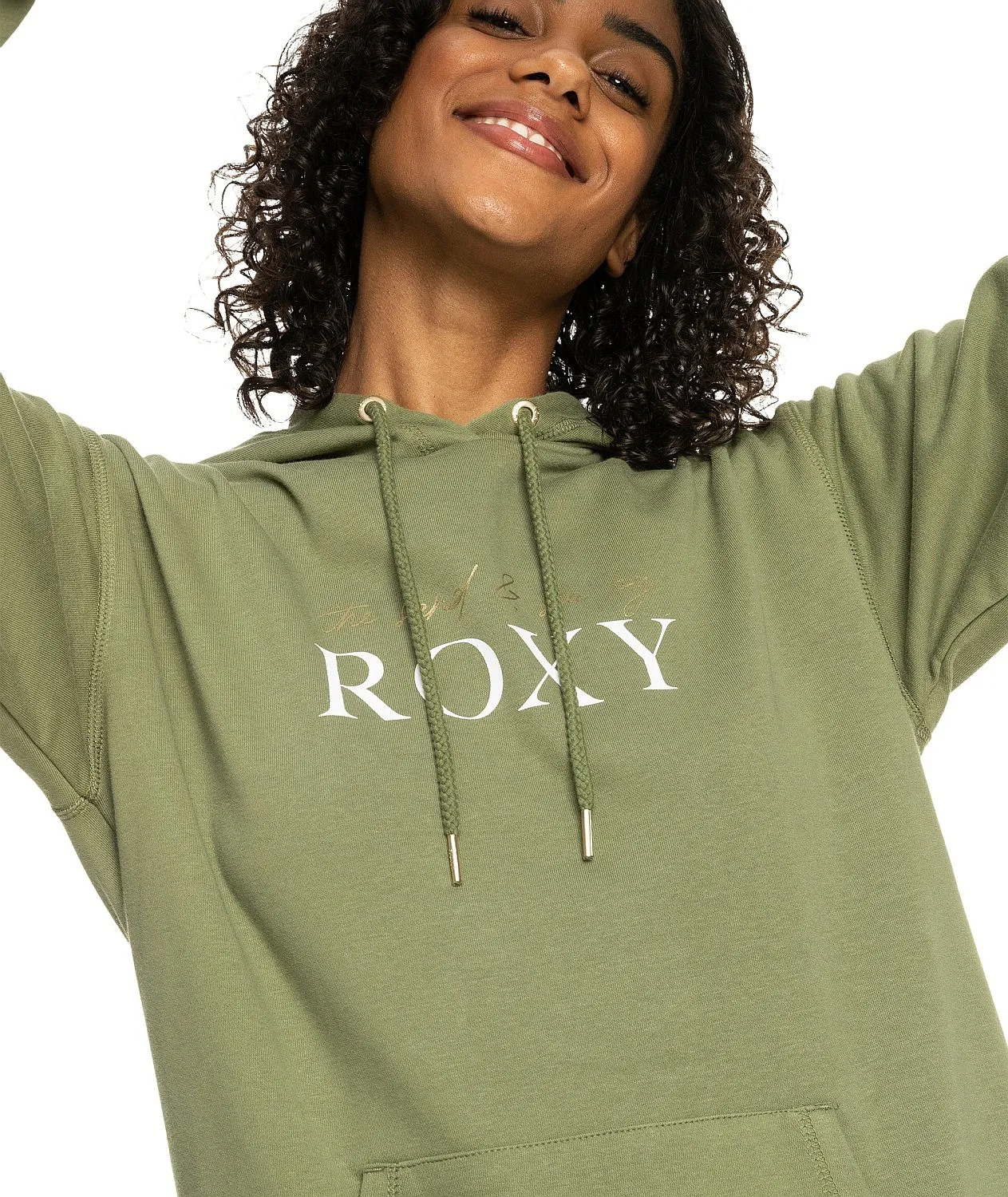sweatshirt Roxy Surf Stoked Hoodie Terry - GNG0/Loden Green - women´s
