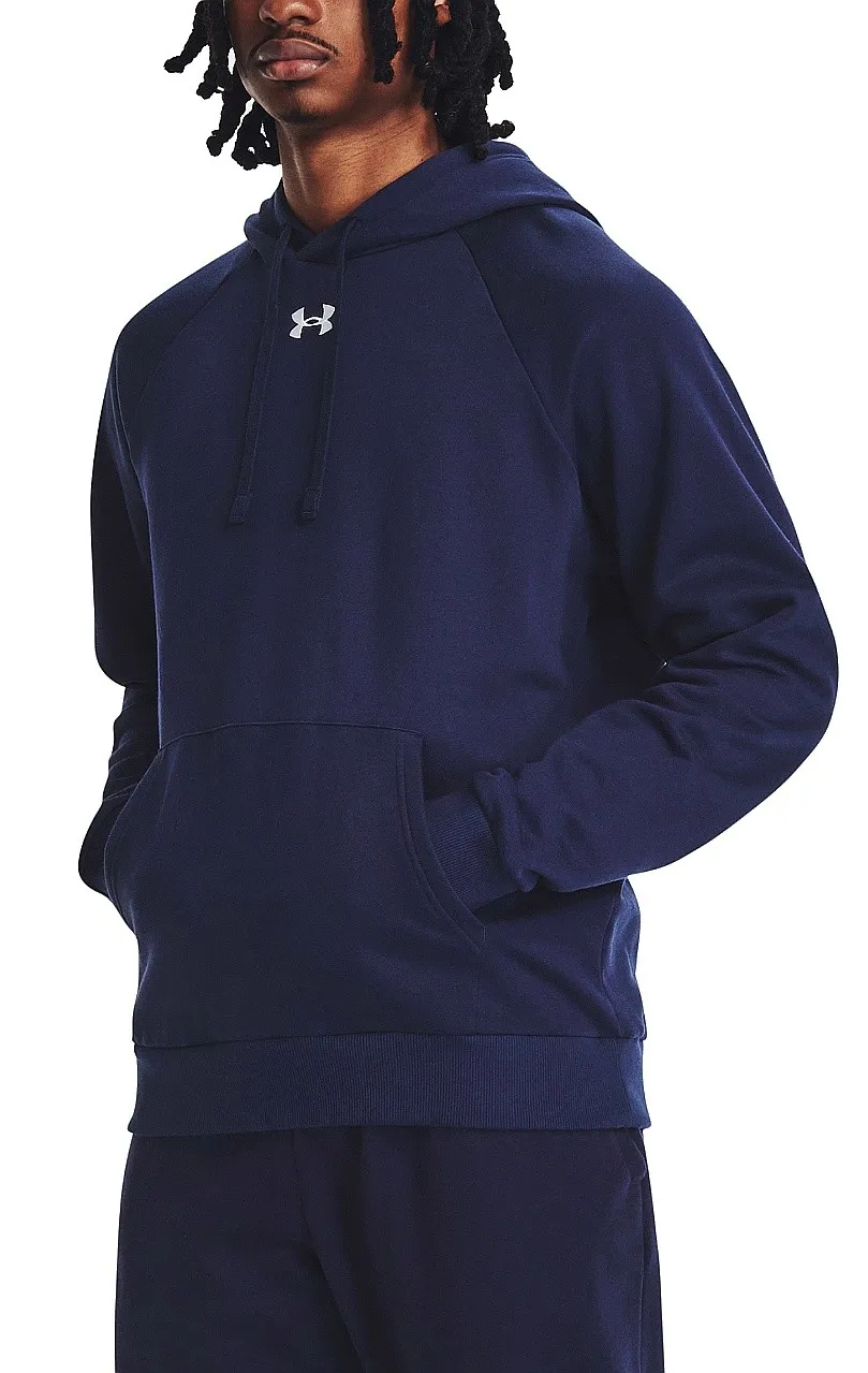 sweatshirt Under Armour Rival Fleece Hoodie - Midnight Navy/White - men´s