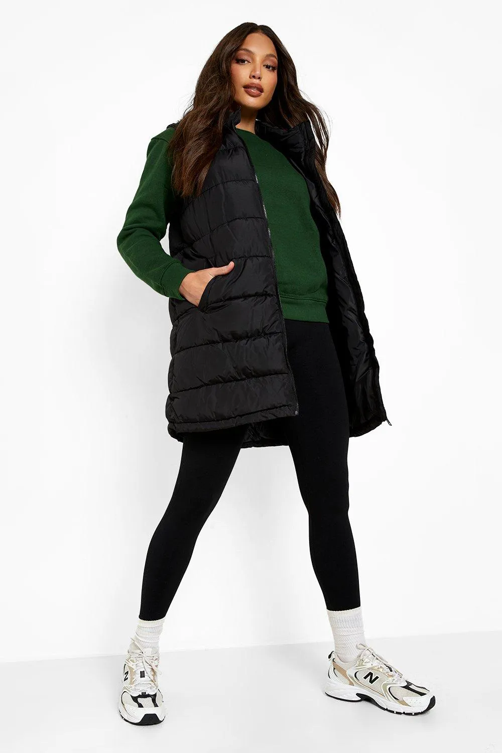 Tall Hooded Puffer Vest