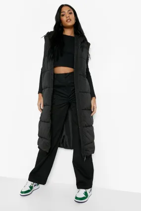 Tall Longline Puffer Vest