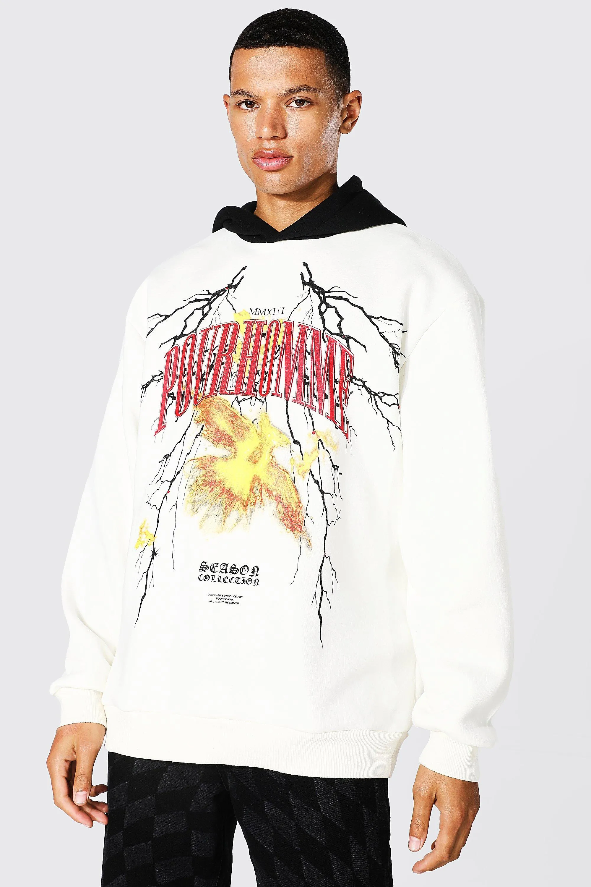 Tall Oversized Worldwide Washed Hoodie