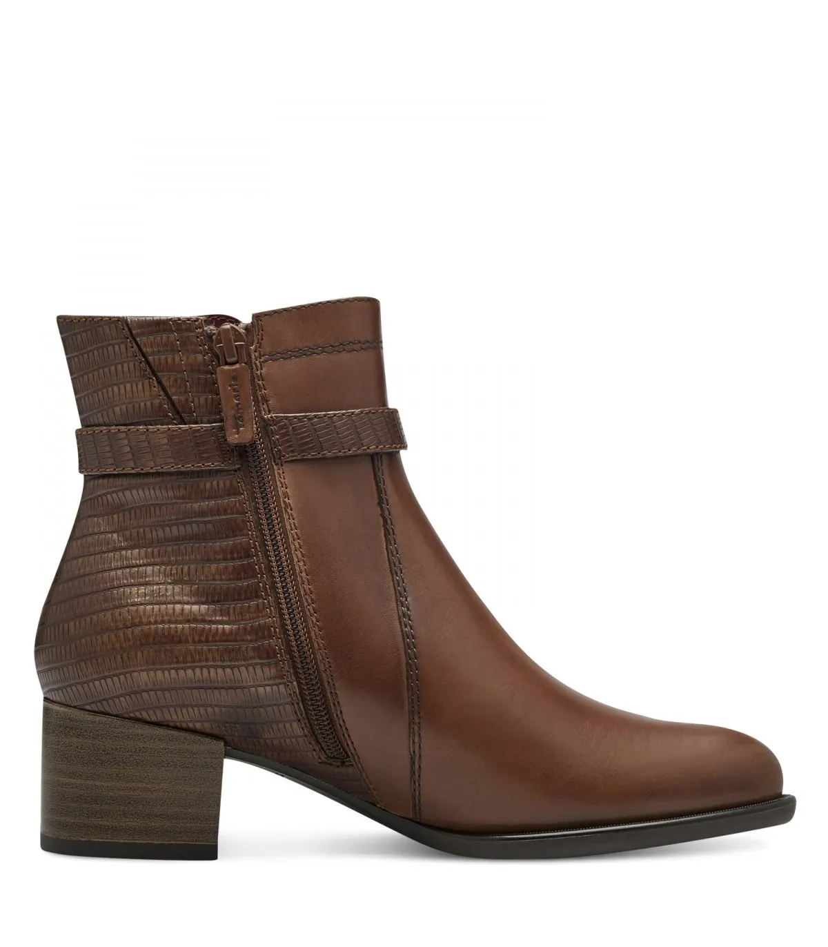 Tamaris Ankle Boots Cognac Leather 25041