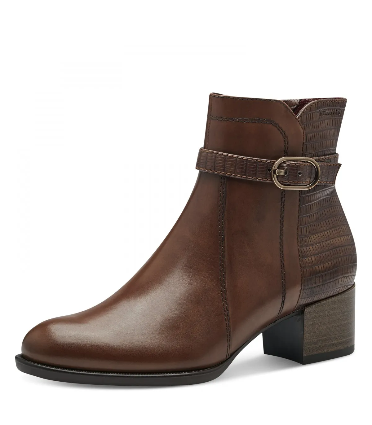 Tamaris Ankle Boots Cognac Leather 25041