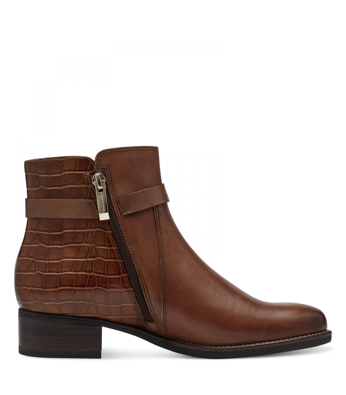 Tamaris Ankle Boots Cognac Leather 25047