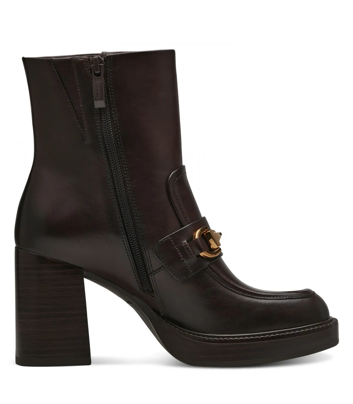 Tamaris Ankle Boots Mahogany Leather 25358