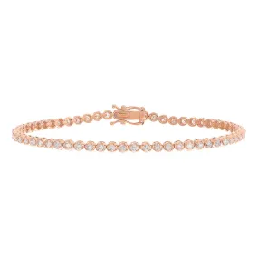 Tennis Bracelet | 1 Carat Diamond | 14K Rose Gold