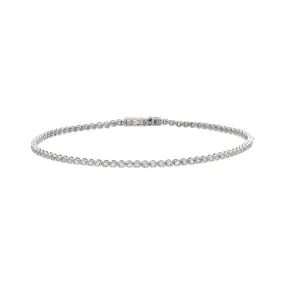 Tennis Bracelet | 1 Carat Diamond | 14K White Gold