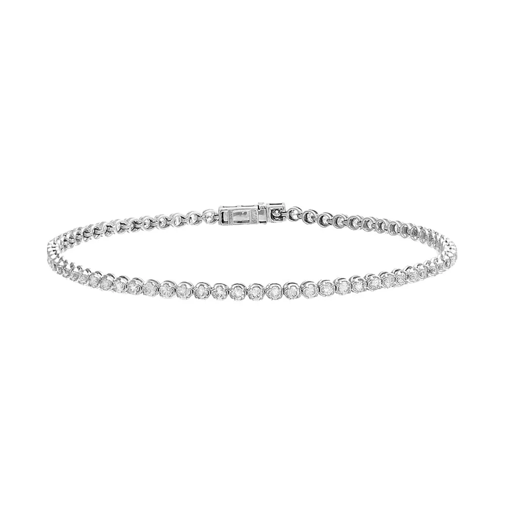 Tennis Bracelet | 2 Carat Diamond | 14K White Gold