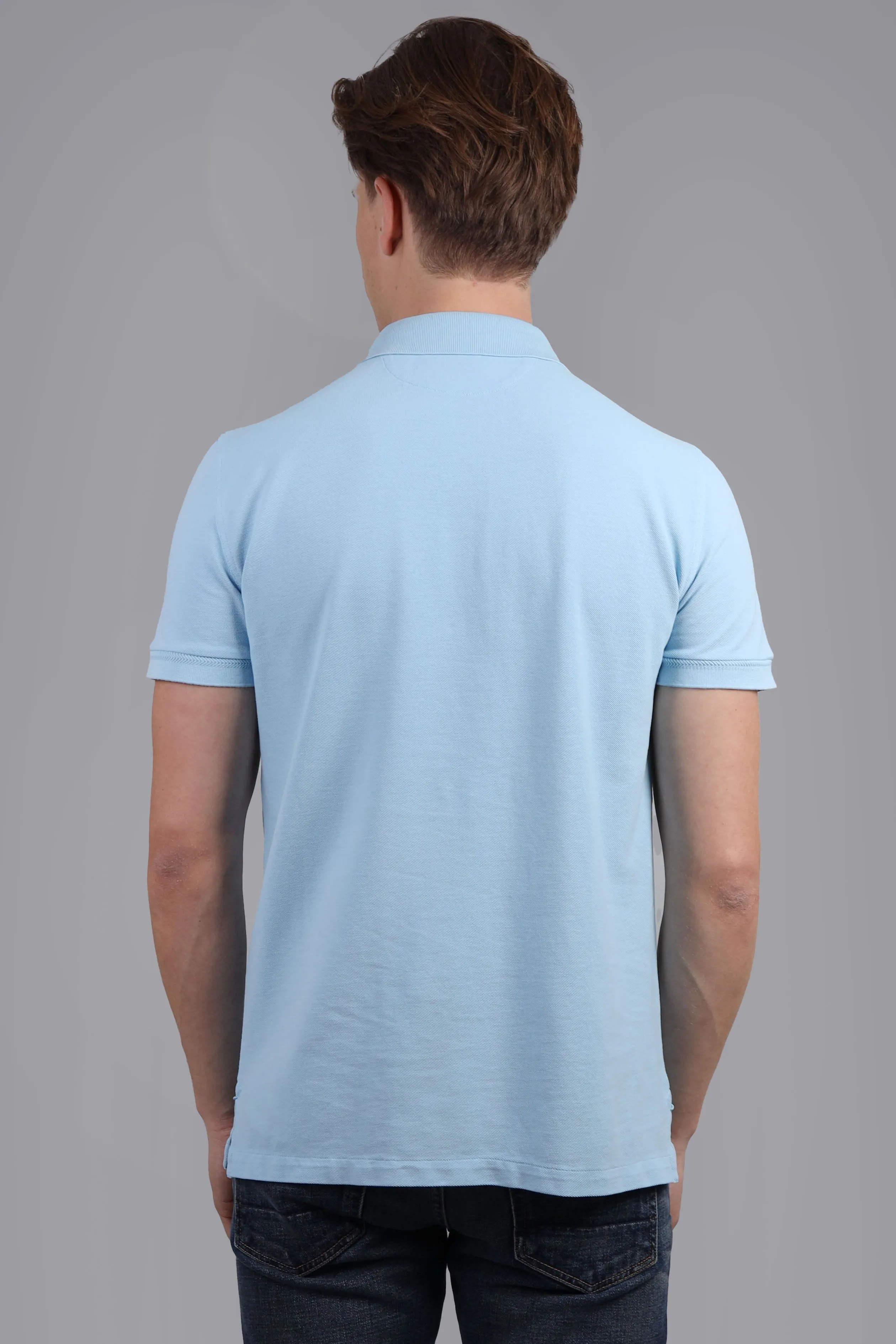Tennis Piquet Light Blue