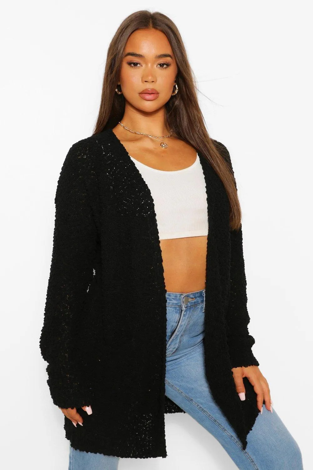 Textured Knit Cardigan