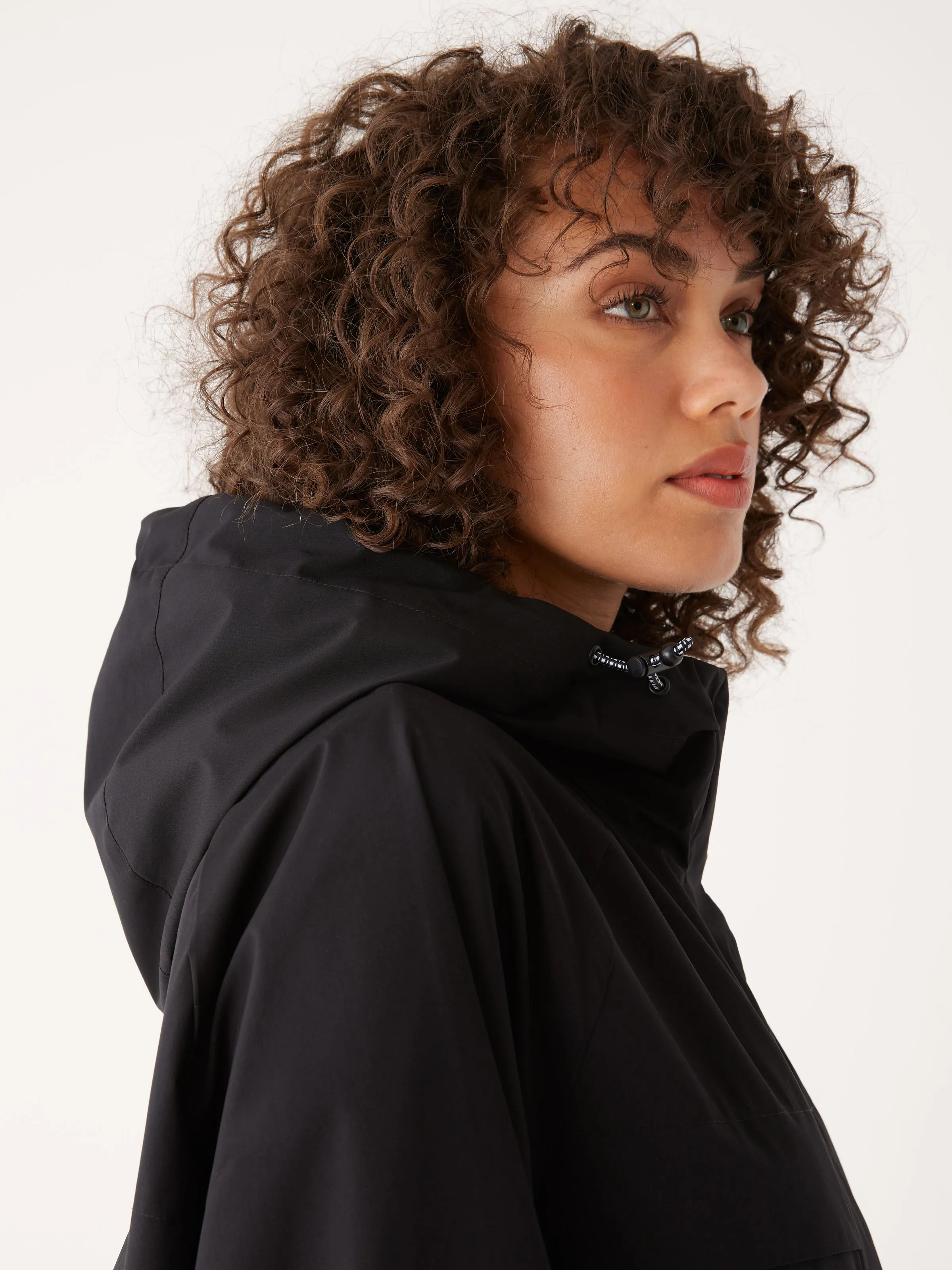 The Anorak Rain Jacket in Black