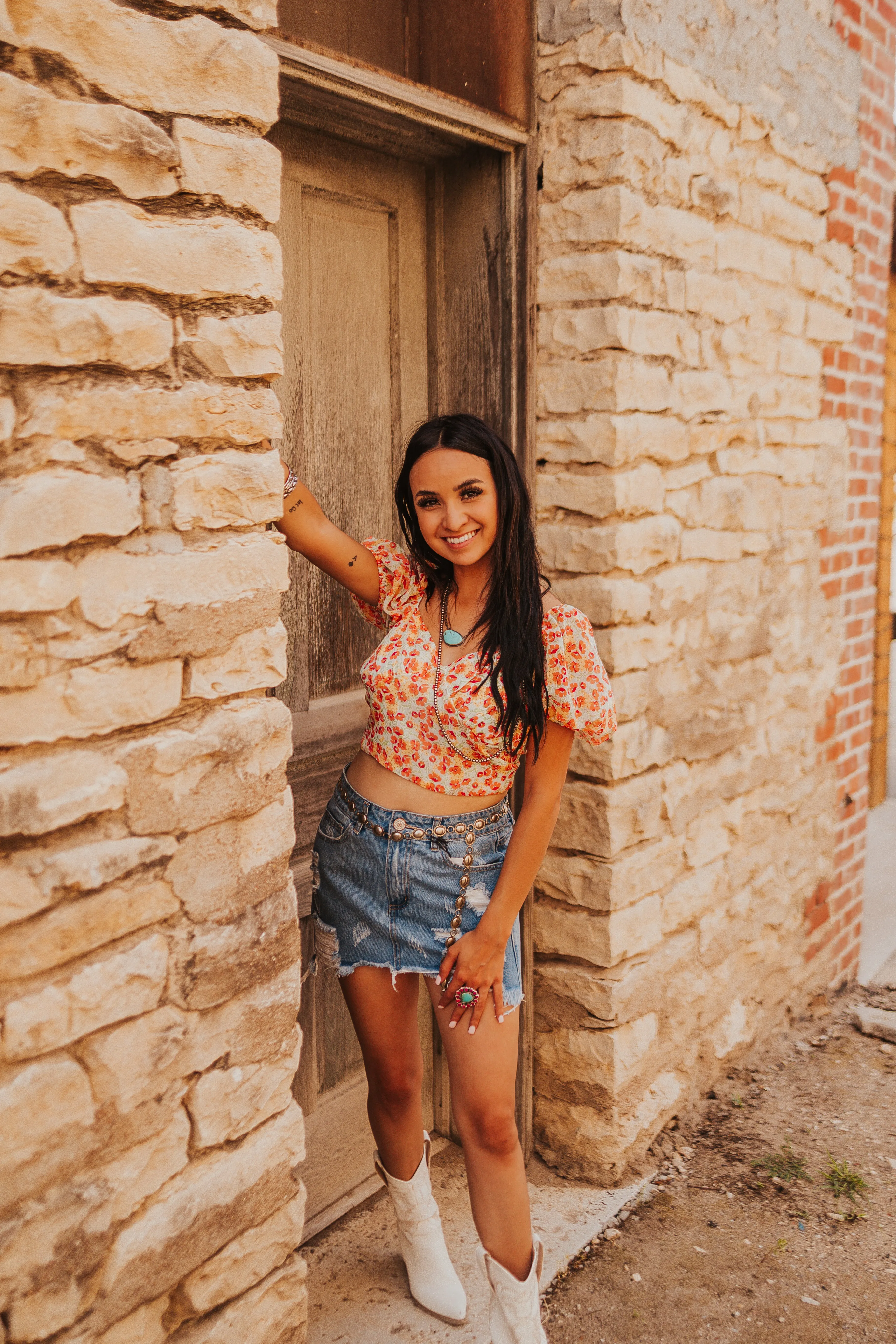 The Lane Denim Skirt