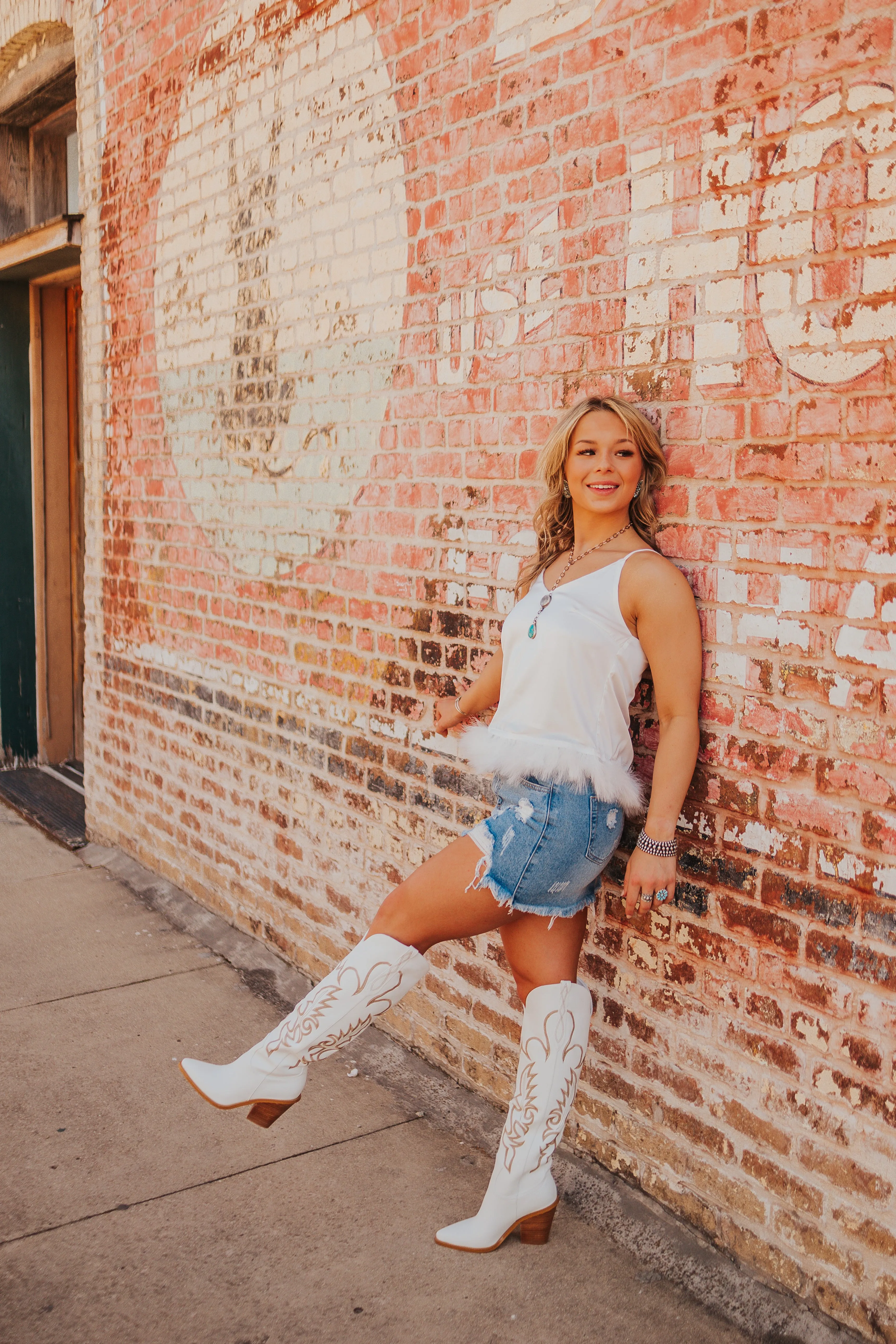 The Lane Denim Skirt