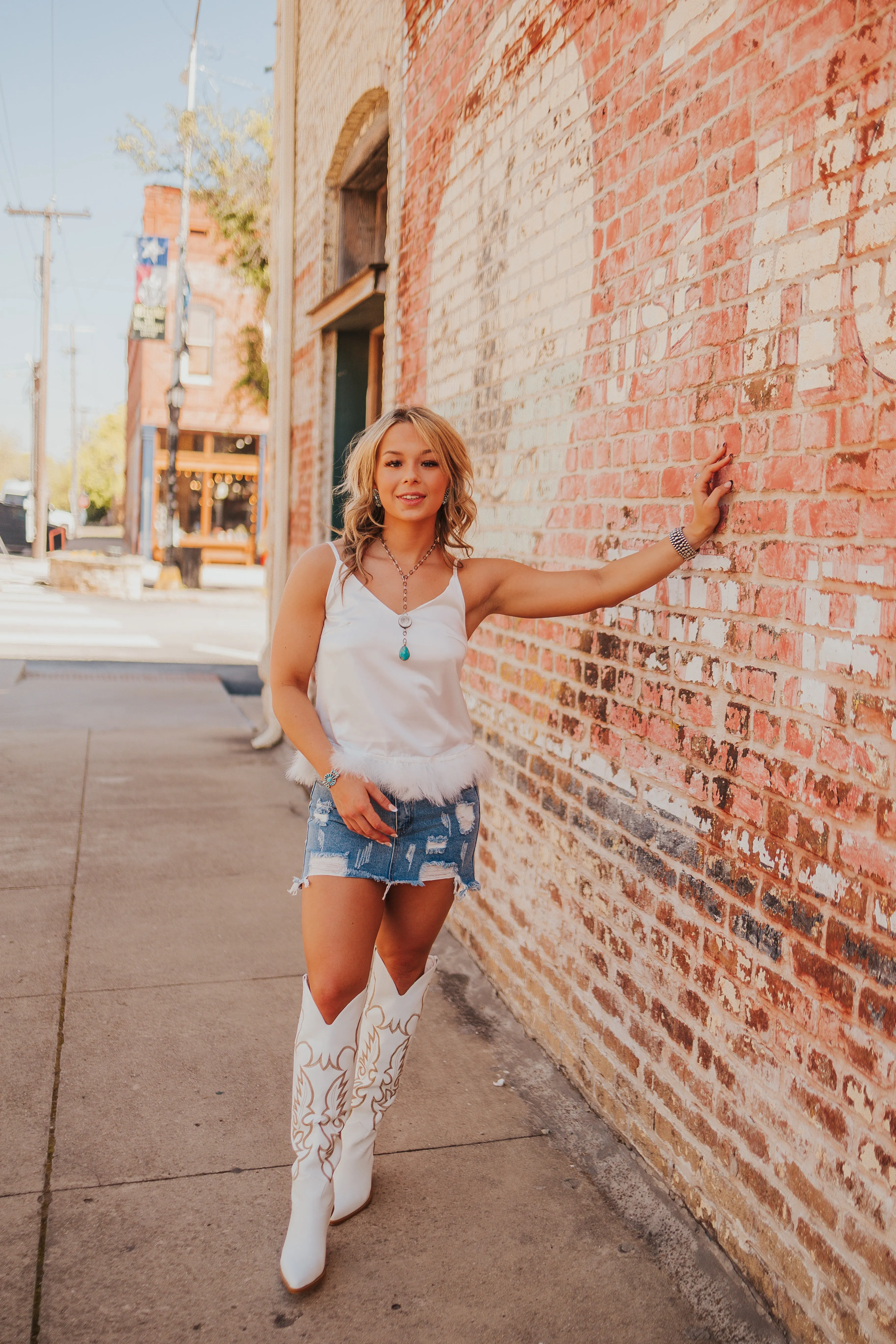 The Lane Denim Skirt