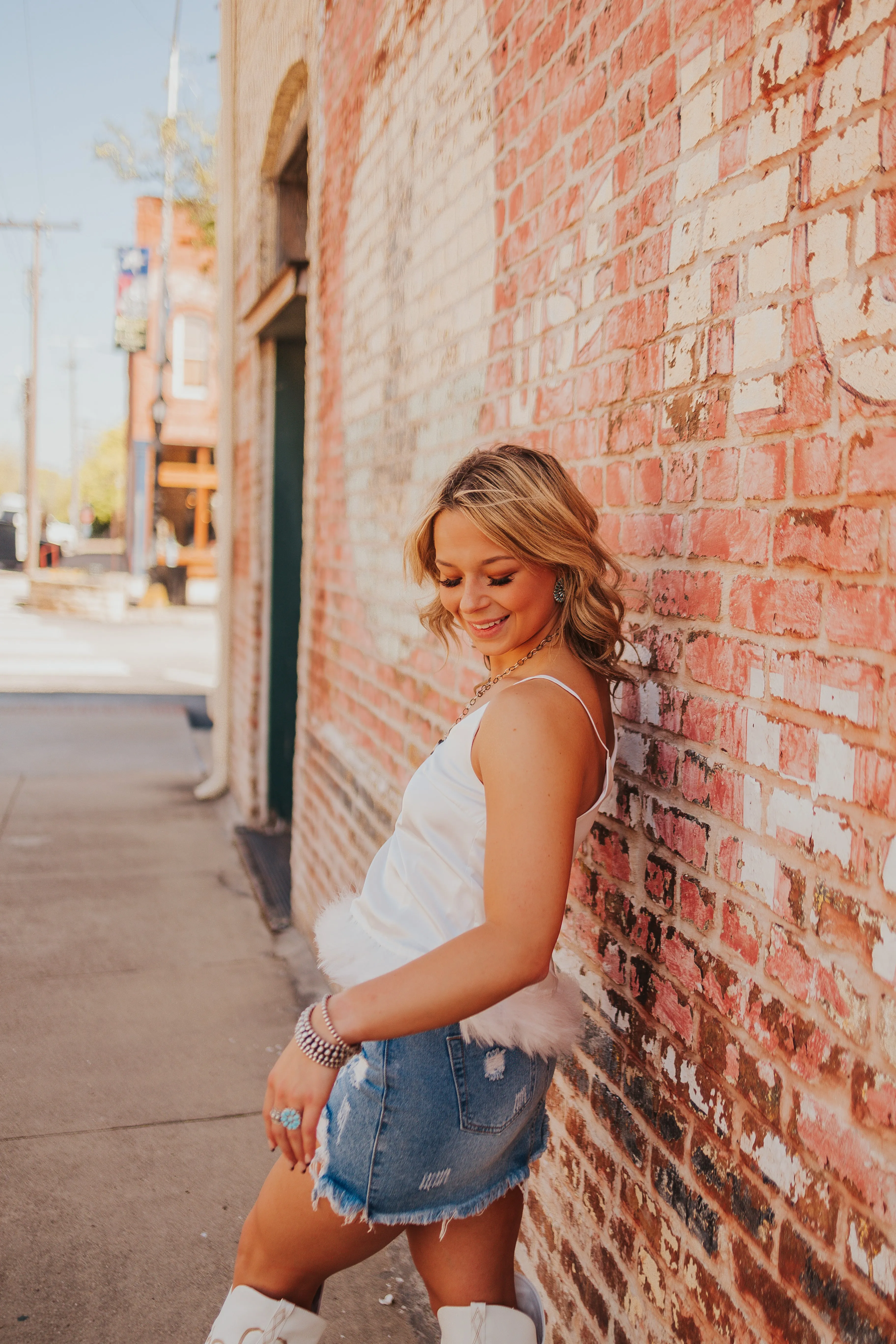 The Lane Denim Skirt