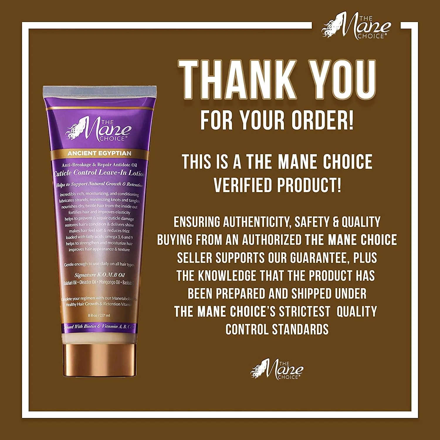 The Mane Choice Ancient Egyptian Anti-Breakage and Repair Antidote Leave-In Lotion  8 Ounces