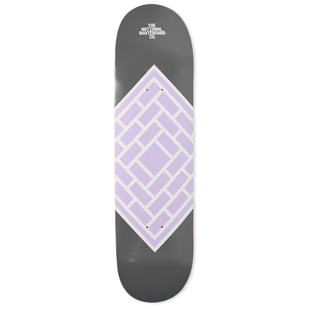 The National Skateboard Co. Classic Purple Logo Deck - 8.75