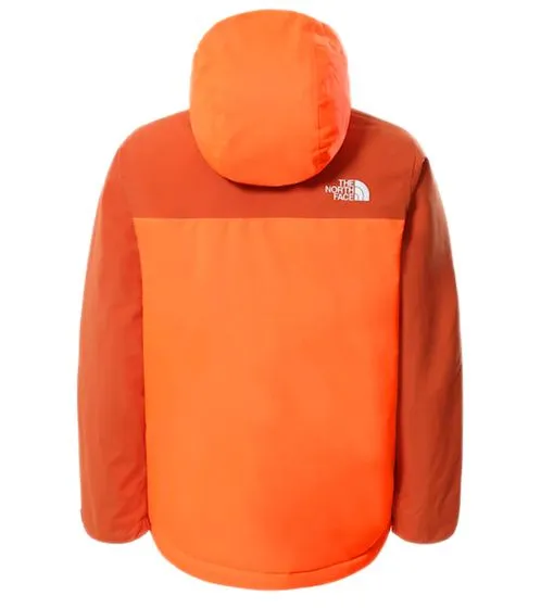 THE NORTH FACE Chaqueta de invierno repelente al agua para niño con capucha extraíble chaqueta para la nieve NF0A5G9719H naranja