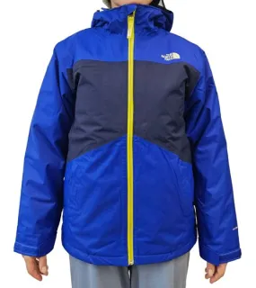 THE NORTH FACE Clement Chaqueta de invierno impermeable 3 en 1 para niño Chaqueta para la nieve NF0A3NNVCZ6 Azul/Negro/Amarillo