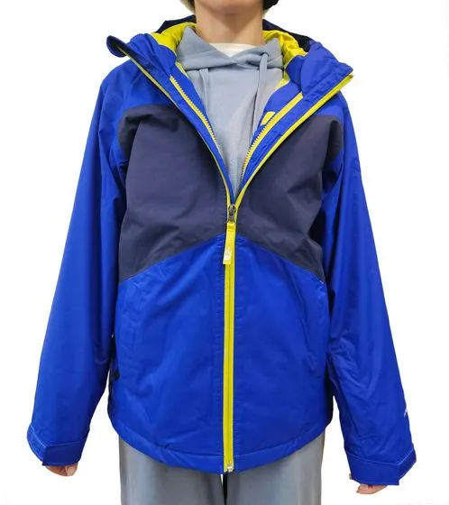 THE NORTH FACE Clement Chaqueta de invierno impermeable 3 en 1 para niño Chaqueta para la nieve NF0A3NNVCZ6 Azul/Negro/Amarillo